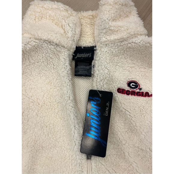UGA University of Georgia Cream Jacket Size Large and XL NWT - Picture 4 of 5